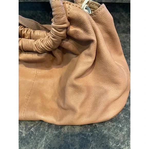 Free People Head Over Heels Convertible Crossbody Latte Leather Knotted Handle - Picture 3 of 9